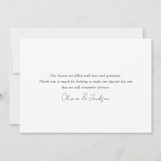 Multi-Foto-Script-Liebe und Dankeschön-Foto Dankeskarte (Rückseite)