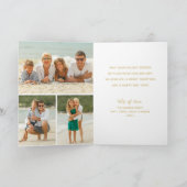 Multi-Foto Tropische Weihnachtskarte Karte (Innenseite)