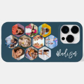 Multi-FotoCollage Einfache moderne Personalisierte Case-Mate iPhone Hülle (Rückseite (Horizontal))
