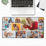 Multi-FotoCollage Modernes Personalisiert Schreibtischunterlage<br><div class="desc">Multi Foto Collage Modern Personalisiert Desk Mat verfügt über eine Collage aus Fotos von zwölf Ihrer Lieblings-Fotos. Das perfekte Geschenk für Familie und Freunde zum Geburtstag,  Weihnachten,  Muttertag,  Vatertag,  Großeltern,  Geschwister,  Ehemann,  Ehefrau,  Partner,  beste Freunde und vieles mehr. Entworfen von ©Evco Studio www.zazzle.com/store/evcostudio</div>