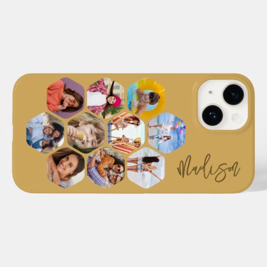 Multi-Fotomaterial Einfach Personalisiert Case-Mate iPhone Hülle (Rückseite (Horizontal))