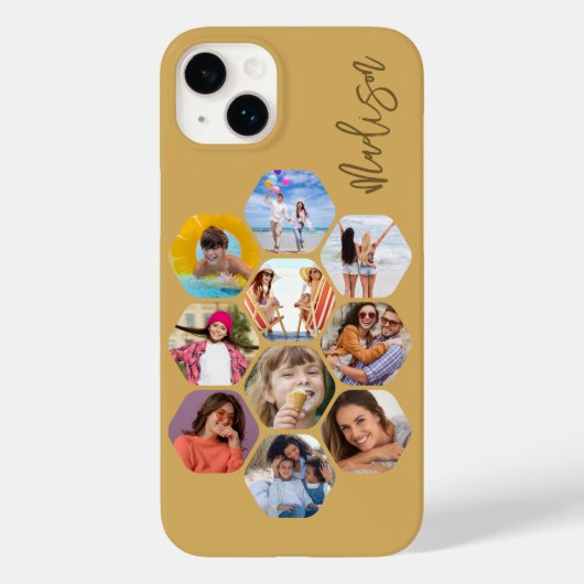 Multi-Fotomaterial Einfach Personalisiert Case-Mate iPhone Hülle (Rückseite)