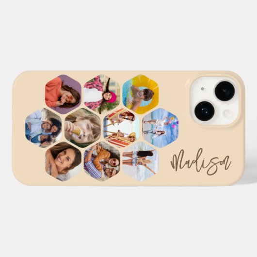 Multi-Fotomaterial Einfach Personalisiert Case-Mate iPhone Hülle (Rückseite (Horizontal))