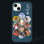 Multi-Fotomaterial Einfach Personalisiert Case-Mate iPhone 14 Plus Hülle<br><div class="desc">Multi Foto Collage Simple Modern Personalisiert Name Hexagon Pattern Smartphone iPhone Case verfügt über eine Collage aus Foto Ihrer Lieblings-Fotos in einer Hexagon-Form. Personalisiert mit deinem Namen. Perfekt zum Geburtstag, Weihnachten, Muttertag, Vatertag, Großeltern, Bruder, Schwester, bester Freund und vieles mehr. FOTO TIPP: Zentrieren Sie Ihre Fotos vor dem Hochladen nach...</div>