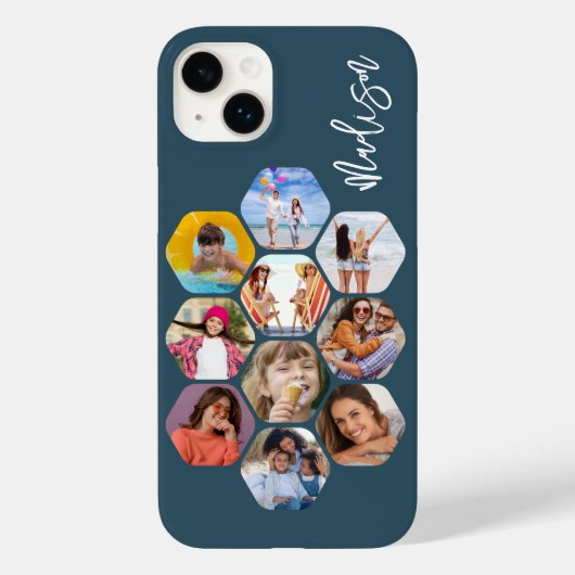 Multi-Fotomaterial Einfach Personalisiert Case-Mate iPhone Hülle (Rückseite)