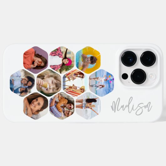 Multi-Fotomaterial Einfach Personalisiert Case-Mate iPhone Hülle (Rückseite (Horizontal))