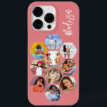 Multi-Fotomaterial Einfach Personalisiert Case-Mate iPhone 14 Pro Max Hülle<br><div class="desc">Multi Foto Collage Simple Modern Personalisiert Name Hexagon Pattern Smartphone iPhone Case verfügt über eine Collage aus Foto Ihrer Lieblings-Fotos in einer Hexagon-Form. Personalisiert mit deinem Namen. Perfekt zum Geburtstag, Weihnachten, Muttertag, Vatertag, Großeltern, Bruder, Schwester, bester Freund und vieles mehr. FOTO TIPP: Zentrieren Sie Ihre Fotos vor dem Hochladen nach...</div>