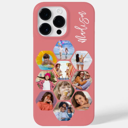 Multi-Fotomaterial Einfach Personalisiert Case-Mate iPhone Hülle (Rückseite)