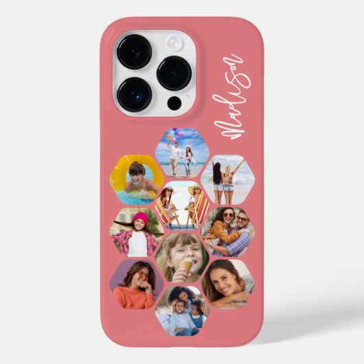Multi-Fotomaterial Einfach Personalisiert Case-Mate iPhone Hülle (Rückseite)