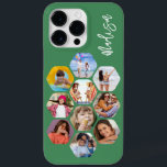Multi-Fotomaterial Einfach Personalisiert Case-Mate iPhone 14 Pro Max Hülle<br><div class="desc">Multi Foto Collage Simple Modern Personalisiert Name Hexagon Pattern Smartphone iPhone Case verfügt über eine Collage aus Foto Ihrer Lieblings-Fotos in einer Hexagon-Form. Personalisiert mit deinem Namen. Perfekt zum Geburtstag, Weihnachten, Muttertag, Vatertag, Großeltern, Bruder, Schwester, bester Freund und vieles mehr. FOTO TIPP: Zentrieren Sie Ihre Fotos vor dem Hochladen nach...</div>