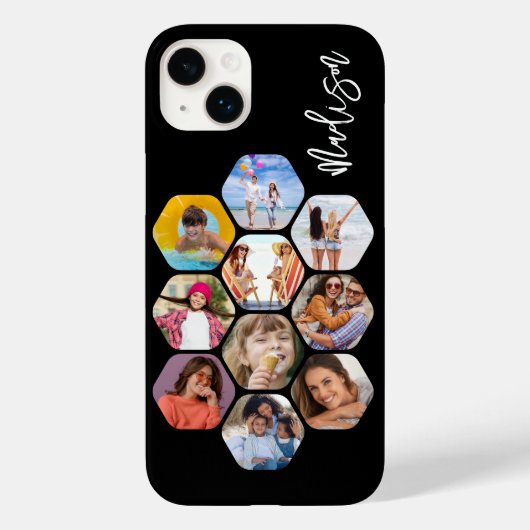 Multi-Fotomaterial Einfach Personalisiert Case-Mate iPhone Hülle (Rückseite)