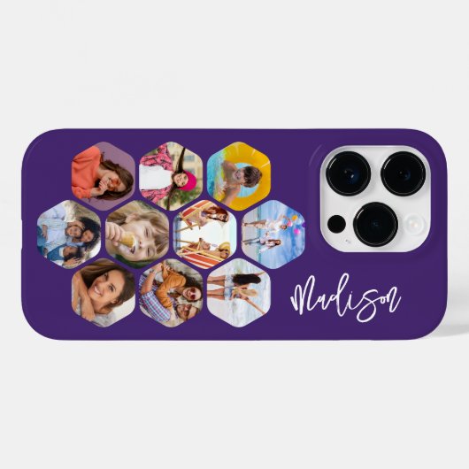 Multi-Fotomaterial Einfach Personalisiert Case-Mate iPhone Hülle (Rückseite (Horizontal))