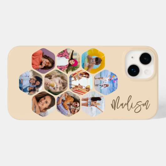 Multi-Fotomaterial Einfach Personalisiert Case-Mate iPhone Hülle (Rückseite (Horizontal))