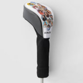 Multi-Fotomaterial Einfach Personalisiert Golf Headcover (angewinkelt)