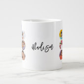 Multi-Fotomaterial Einfach Personalisiert Jumbo-Tasse (Vorderseite)