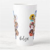 Multi-Fotomaterial Einfach Personalisiert Milchtasse (Vorderseite)