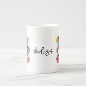 Multi-Fotomaterial Einfach Personalisiert Porzellantasse (Vorderseite)