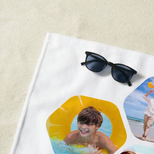 Multi-Fotomaterial Einfach Personalisiert Strandtuch (Beispiel)