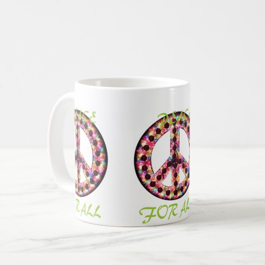 multi Frieden für alle Tasse (Vorderseite Links)