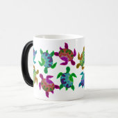 Multi gemalte Schildkröte-Tassen Verwandlungstasse (Vorderseite Links)