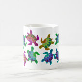 Multi gemalte Schildkröte-Tassen Verwandlungstasse (Mittel)