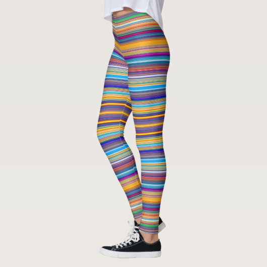 Multi-Gestreift Leggings (Links)