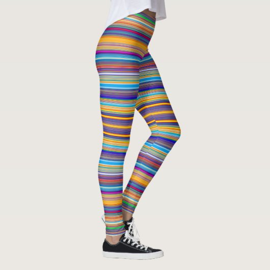 Multi-Gestreift Leggings (Rechts)