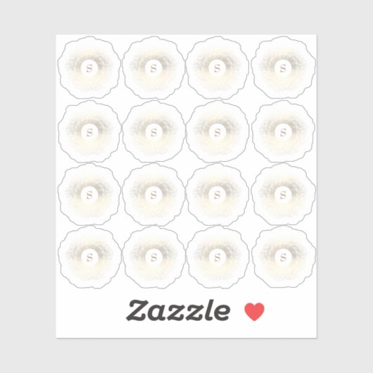 Multi Gold Sparkle Monogramm Aufkleber (Blatt)