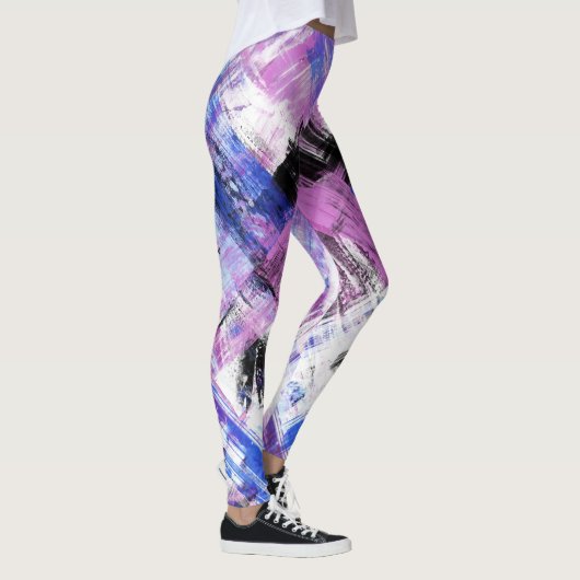 Multi-Graphics grunge Leggings (Rechts)