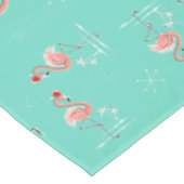 Multi großes Muster des Weihnachtsflamingos Tischdecke (Schrägansicht)