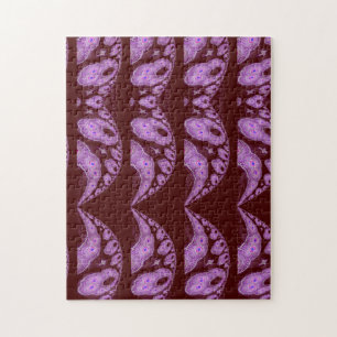 Multi Hearts Rich Tones Abstraktes Design Puzzle