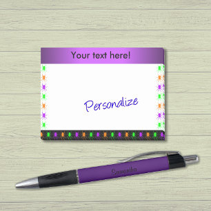 Multi helle Spinnen personalisiert Post-it Klebezettel