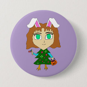 Multi Holiday Chibi Button