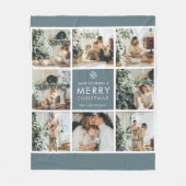 Multi-Holiday-Fotos | Frohe Weihnachten | Geschenk Fleecedecke (Vorderseite)