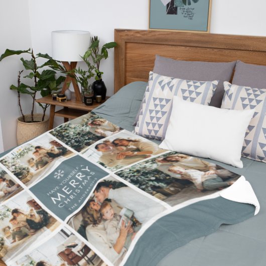 Multi-Holiday-Fotos | Frohe Weihnachten | Geschenk Fleecedecke