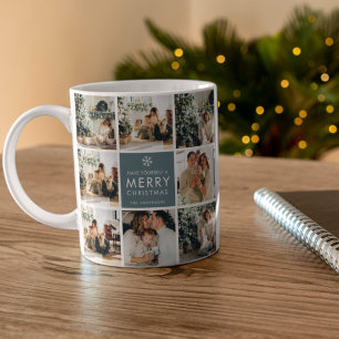 Multi-Holiday-Fotos   Frohe Weihnachten   Geschenk Kaffeetasse