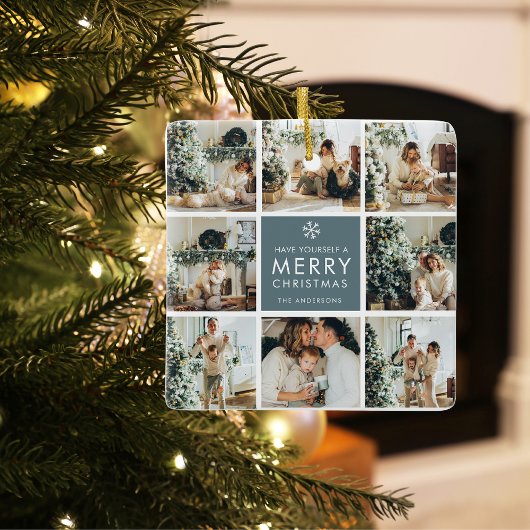 Multi-Holiday-Fotos | Frohe Weihnachten | Geschenk Keramikornament
