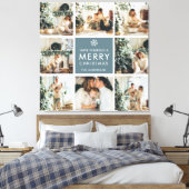 Multi-Holiday-Fotos | Frohe Weihnachten | Geschenk Leinwanddruck (Insitu (Schlafzimmer))