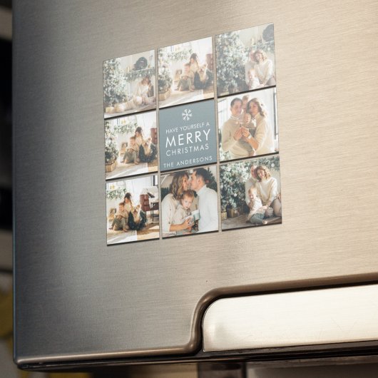 Multi-Holiday-Fotos | Frohe Weihnachten | Geschenk Magnet