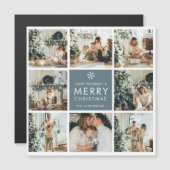 Multi-Holiday-Fotos | Frohe Weihnachten | Geschenk Magnetkarte (Vorne/Hinten)
