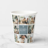 Multi-Holiday-Fotos | Frohe Weihnachten | Geschenk Pappbecher (Vorderseite)