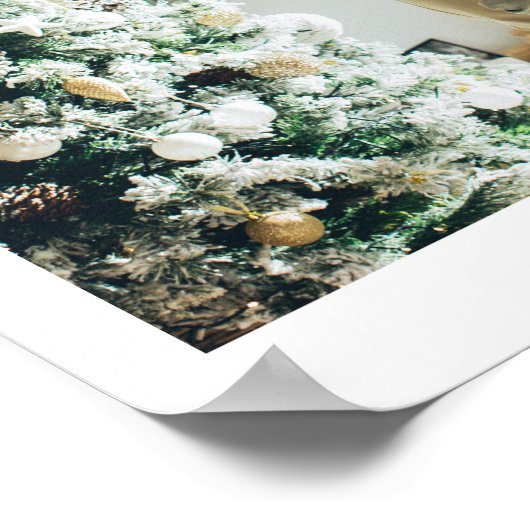 Multi-Holiday-Fotos | Frohe Weihnachten | Geschenk Poster (Ecke)