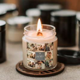 Multi-Holiday-Fotos | Frohe Weihnachten | Geschenk Quadratischer Aufkleber