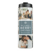 Multi-Holiday-Fotos | Frohe Weihnachten | Geschenk Thermosbecher (Vorderseite)