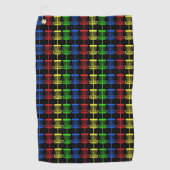 Multi Körbe des Discgolftuchschwarzen Farb Golfhandtuch (Vorderseite)