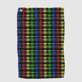 Multi Körbe des Discgolftuchschwarzen Farb Golfhandtuch