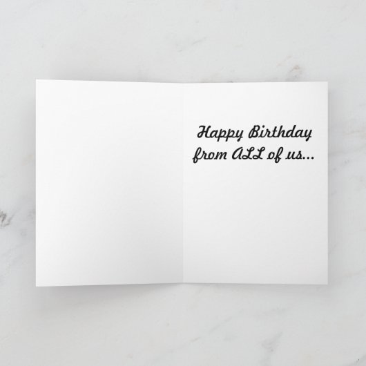 Multi-Language BIrthday Card Karte (Innenseite)