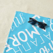 Multi-Language-Liebe Text Blue Beach Handtuch (Beispiel)