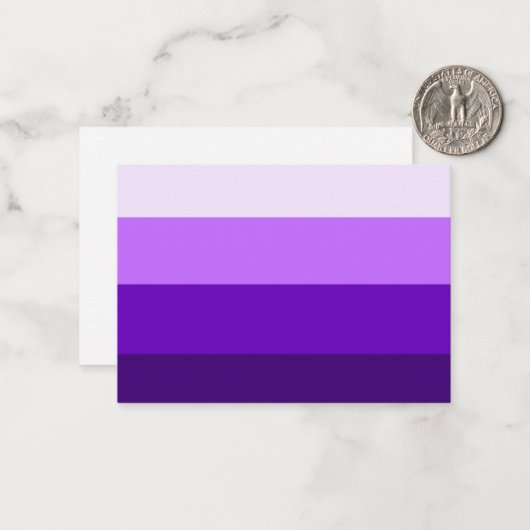 Multi Lila 2 Mitteilungskarten (Vorderseite/Rückseite Beispiel)