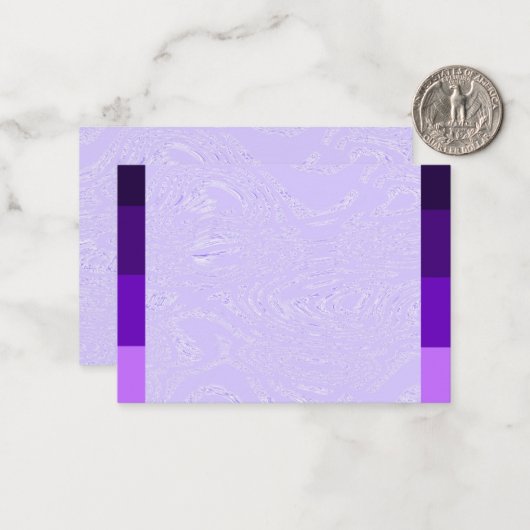 Multi-Lila Mitteilungskarten (Vorderseite/Rückseite Beispiel)